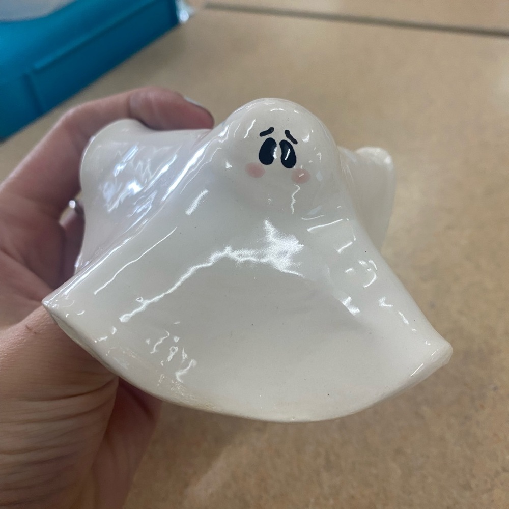 Small hand made, ceramic ghost.